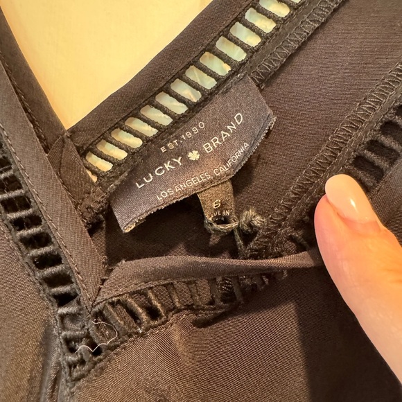 NWT Lucky Brand Black Viscose Jumpsuit - Picture 5 of 8